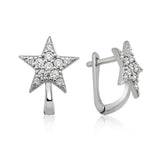 Silver Star Earrings