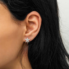Silver Star Earrings