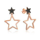 Silver Star Earrings