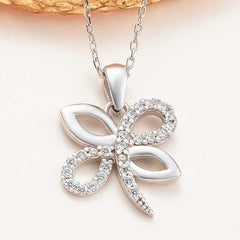 Silver Dragonfly Women's Necklace
