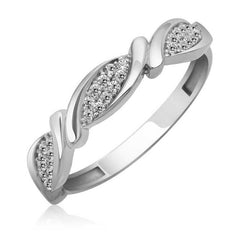 Silver Zircon Stone Women's Ring