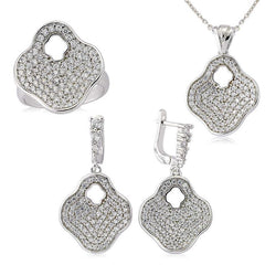 Silver Flower Ladies Set