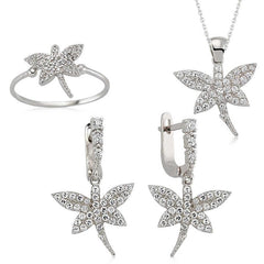 Silver Dragonfly Women Set