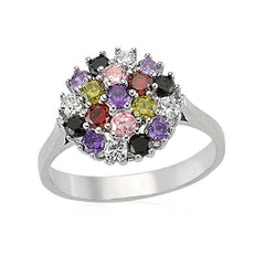 Silver Color Stone Women's Ring