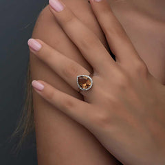 Silver Zultanite Drop Women's Ring