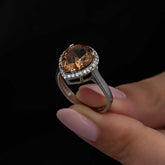 Silver Zultanite Drop Women's Ring