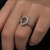 Silver Zultanite Drop Women's Ring