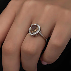 Silver Zultanite Drop Women's Ring