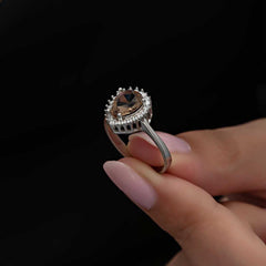 Silver Zultanite Drop Women's Ring