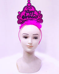Nessiworld Happy Birthday Neon Fuşya Renk Doğum Günü Tacı 24x15 cm