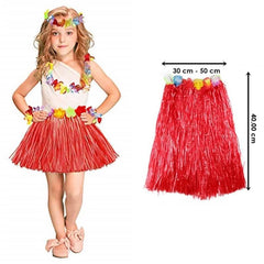 Jupe Hula Hawaïenne Nessiworld Rouge 40 cm
