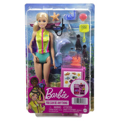 Coffret de jeu Barbie Biologiste Marine HMH26