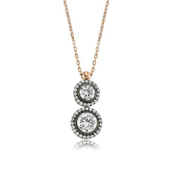 Silver Diamond Model Women's Necklace