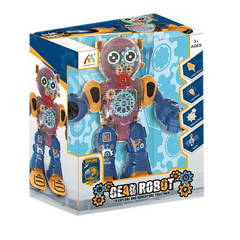 Nessiworld Transparent Color Robot with Light and Music