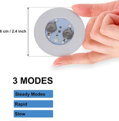 Nessiworld Işıklı Yapışkanlı Bardak Altı Aparatı Ledli 3 Fonksiyonlu 6 cm Çap