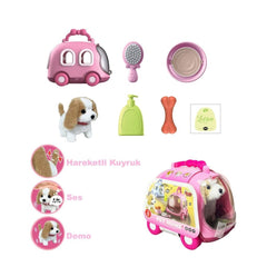 Nessiworld JND-6802 Carry Cart Bag Movable Battery Operated Dog Set - Vardem Toys
