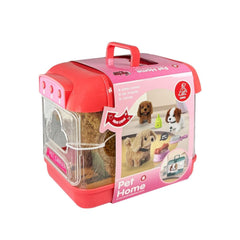 Nessiworld JND-6806 Animated Dog and Light Sound Transparent Cage Set - Vardem Toys