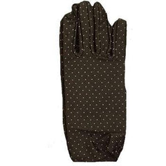 Gants Nessiworld marron à pois pour enfants