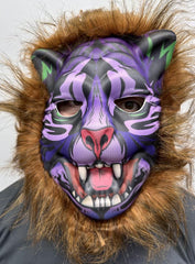 NessiWorld KahverengiSaçlıDişliKurtMaskesiKöpekMaskesiMegaPeluş16No