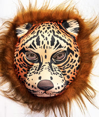 Nessiworld Kahverengi Saçlı Yeleli Aslan Maskesi Eva Mega Peluş 37 No