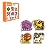 KAL-1019-1020 Chiva, Wooden Rope Threading- Safari Animals