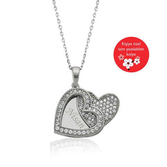 Silver Name Heart Women's Necklace