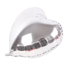 Nessiworld Heart Balloon Foil Silver 45 cm 18 inch