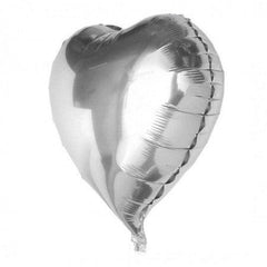 Ballon en aluminium Nessiworld Heart Silver 60 cm 24 pouces