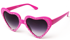 NessiWorld Heart ShapedStone Party GlassesPinkColor6x16cm