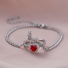 Kalp Yüzük Kılıç Kolye Takımı - MeanYou