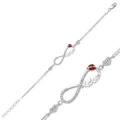 Silver Infinity My Love Ladies Bracelet