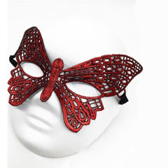 Nessiworld Red Lace Masquerade Mask No 7