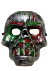 Masque de crâne de Dracula à rayures rouges et sanglantes de Nessiworld, couleur grise