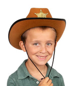 Nessiworld Cowboy Sheriff Hat Brown 12 Pieces - Costume, Party and Show Hat