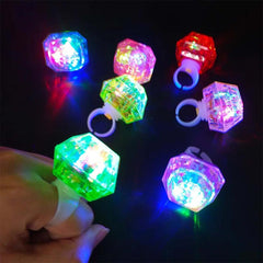 Nessiworld Crystal Design Led Glow Light 3 Mode Blue Ring 3.5 x 5 cm
