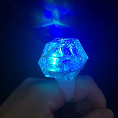 Nessiworld Crystal Design Led Glow Light 3 Mode Blue Ring 3.5 x 5 cm