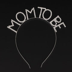 Crystal Stone Silver Color Mom to Be Crown Mother Crown