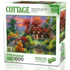 Nessiworld KS Games Autumn at The Lake House Puzzle 1000 Pieces