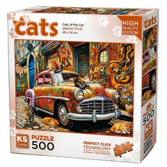 Nessiworld KS Games Cats On The Car Puzzle 500 Pieces 20073