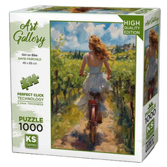 Nessiworld KS Games Girl On Bike Puzzle 1000 Pieces 20789