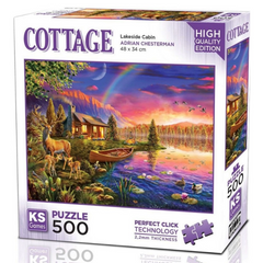 Nessiworld KS Games Lakeside Cabin Puzzle 500 Pieces 20063