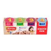 Nessiworld KUM-022 Heroes Kinetic Sand 4-Piece - Eren Educational Toy