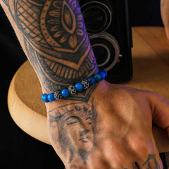Bracelet en pierre naturelle lapis-lazuli