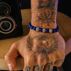 Bracelet en pierre naturelle lapis-lazuli