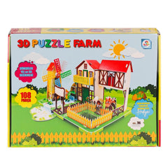 Nessiworld LC0115 3D Dimensional Farm Puzzle - Laçokids