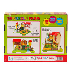 Nessiworld LC0115 3D Dimensional Farm Puzzle - Laçokids