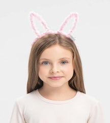 Nessiworld Led Light Plush Fluffy Rabbit Ears Rabbit Crown Pink 17X23 cm