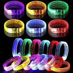 Nessiworld Led Light Battery Operated Light Colorful Thick Bracelet Light Bracelet Mixed Color 1 Piece
