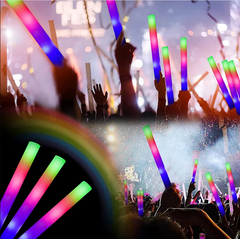 Nessiworld Led Lighted Colorful Sponge Party Stick Luminous Rubber Stick 46 cm