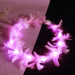 Nessiworld Led Lighted Colorful Burning 3 Functional Otris Party Crown Pink Color 12x12 cm